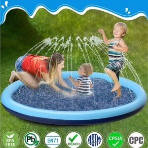 Blue Splash Pad for Kids And Dogs Brand New Never Opened